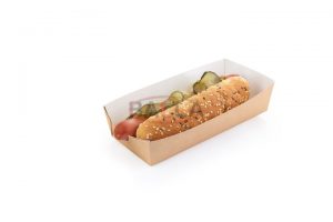 ECO posuda za hot-dog, smeđaECO HD